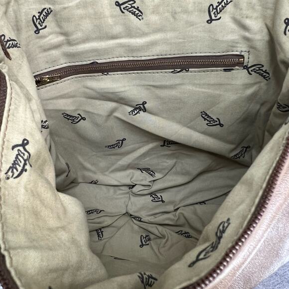 Vintage Letisse Shoulder Hobo Bag Womens Brown Genuine Leather Purse Classic - Picture 11 of 14